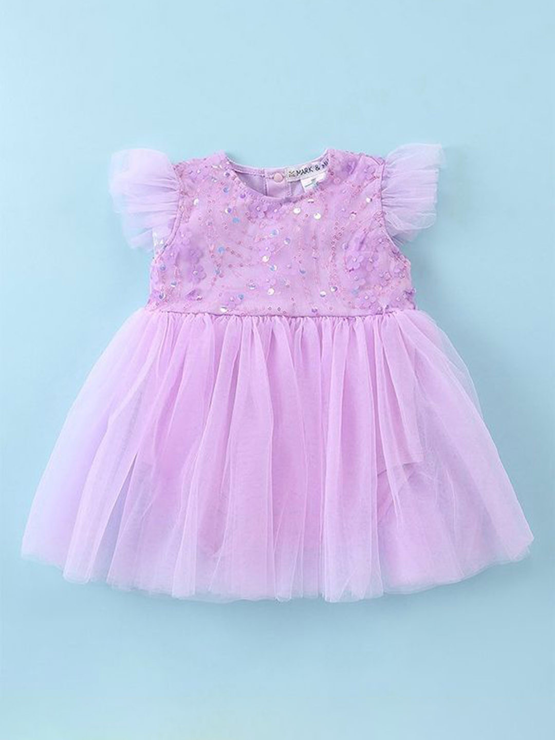 Mark & Mia Infant Girls Embellished Frock Style Bodysuit