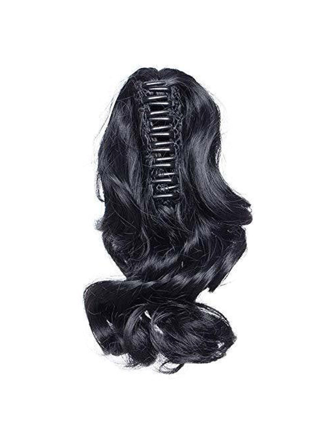ABS Clip-In Wavy Ponytail Long Lasting Hair Extension - Black - 20 Inch