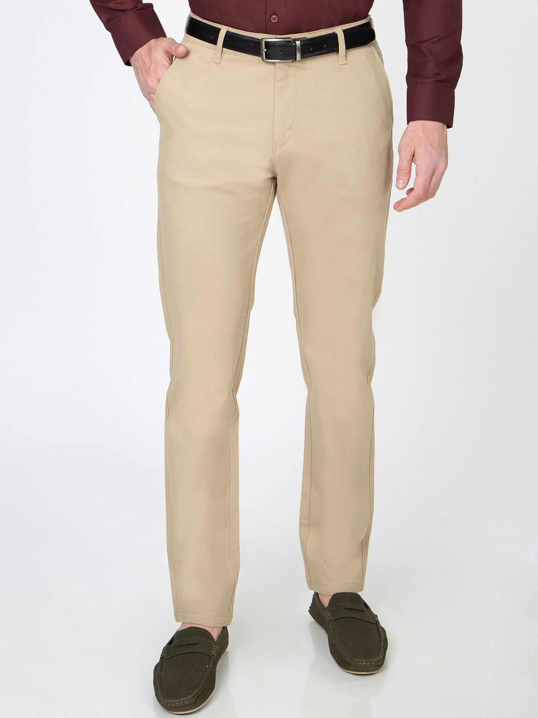 Sparky Men Slim Fit Mid-Rise Cotton Formal Chinos