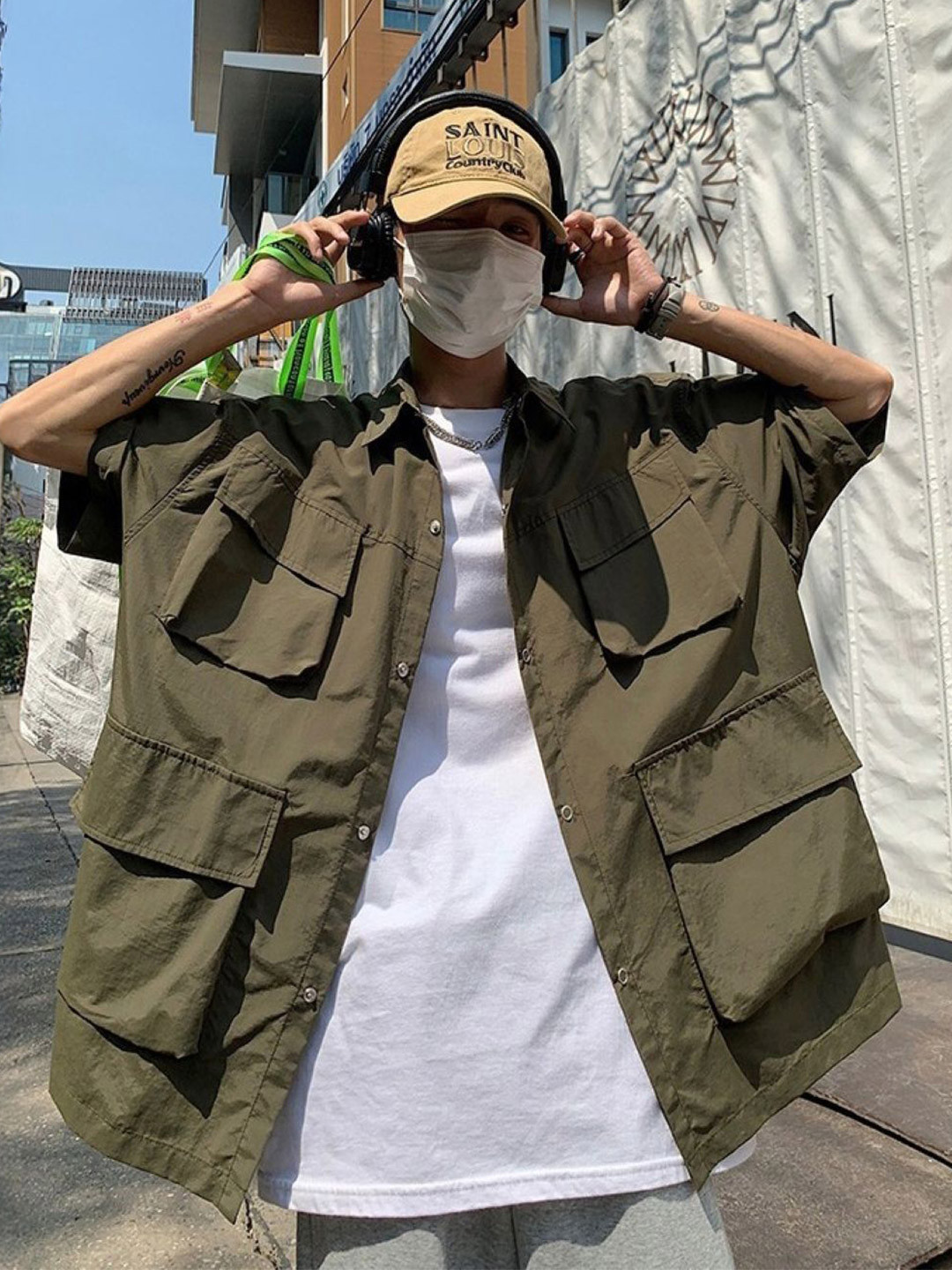 StyleCast Men Comfort Oversized Chest Pocket Detailing Casual Shirt