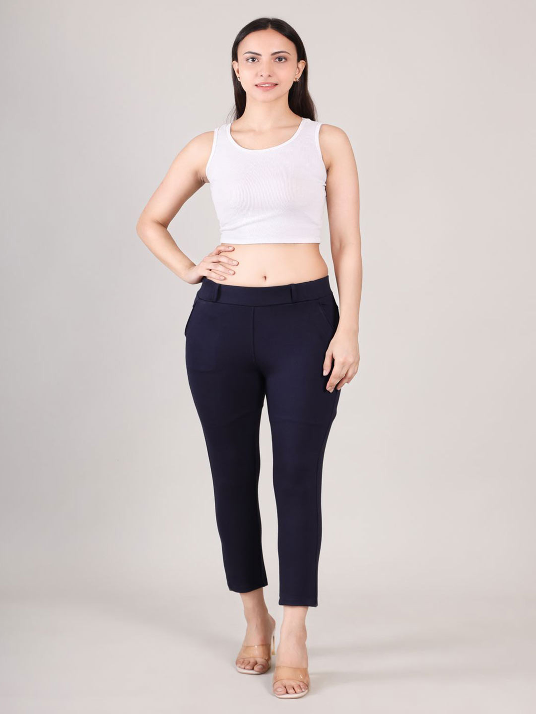 PRIYA POINT Women Skinny Fit Woven