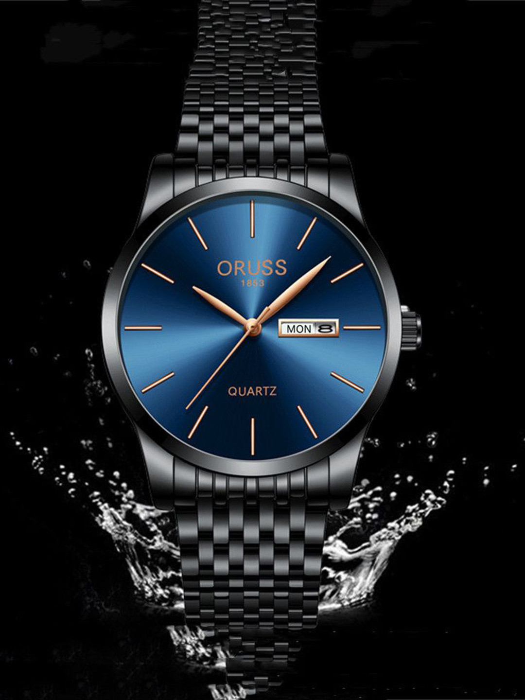 ORUSS Men Dial & Stainless Steel Straps Analogue Watch IHHEBIGIJACE