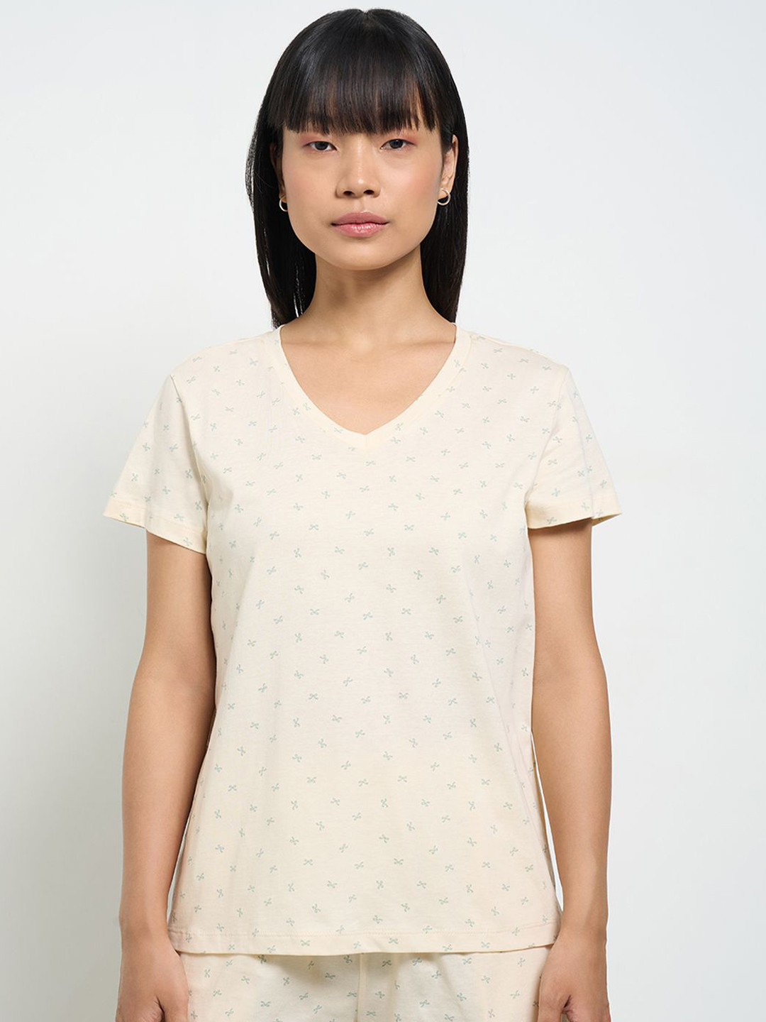 Dreamz by Pantaloons Printed Pure Cotton Lounge Tshirts