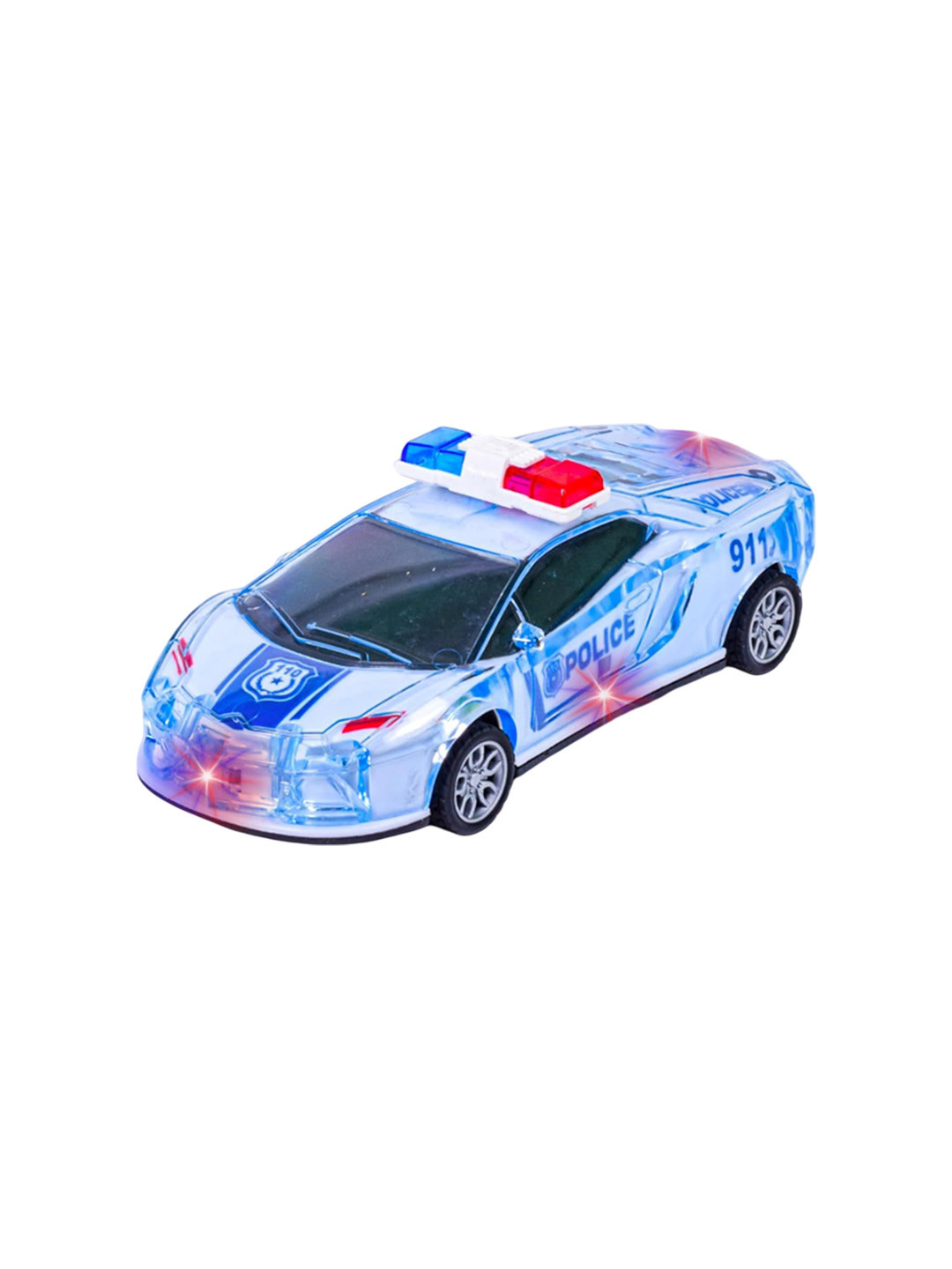 PIPALIYA Kids Friction Powered Music & Siren Police Car Toy
