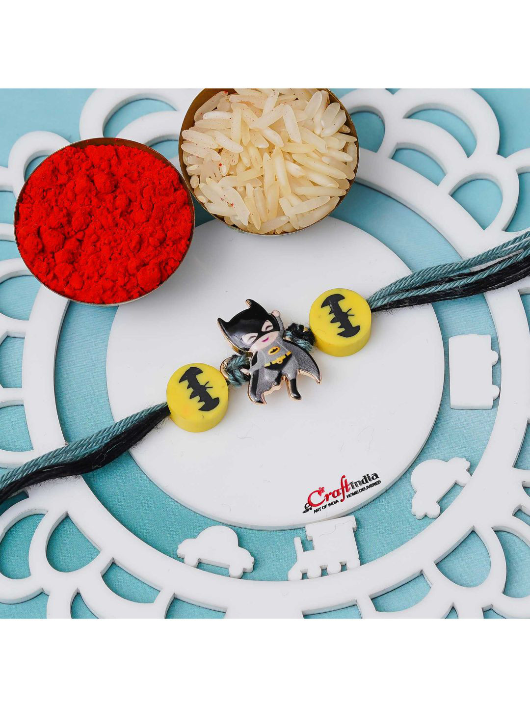 eCraftIndia Thread Batman  Rakhi