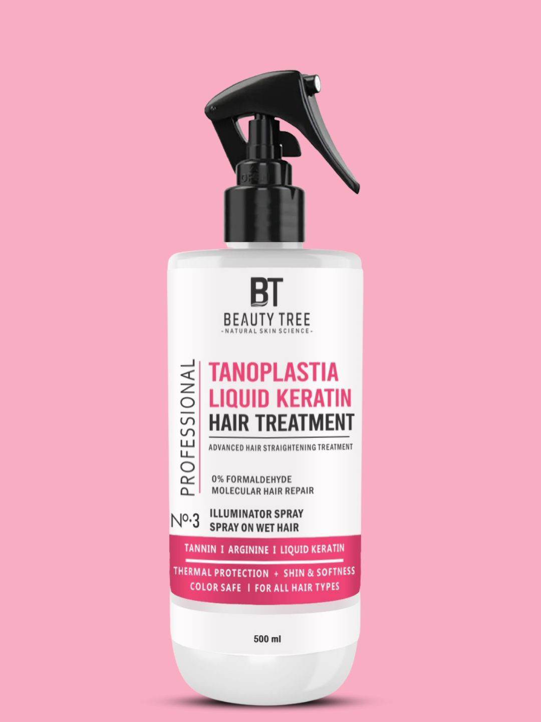 Beauty Tree Tanoplastia Keratin Treatment No.3 With Tanin & Arginine - 500 ml