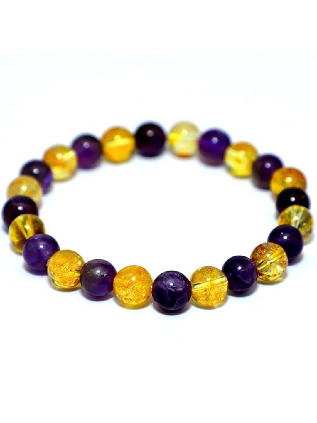 CRYSTAL DIVINE Crystals Beaded Elasticated Bracelet