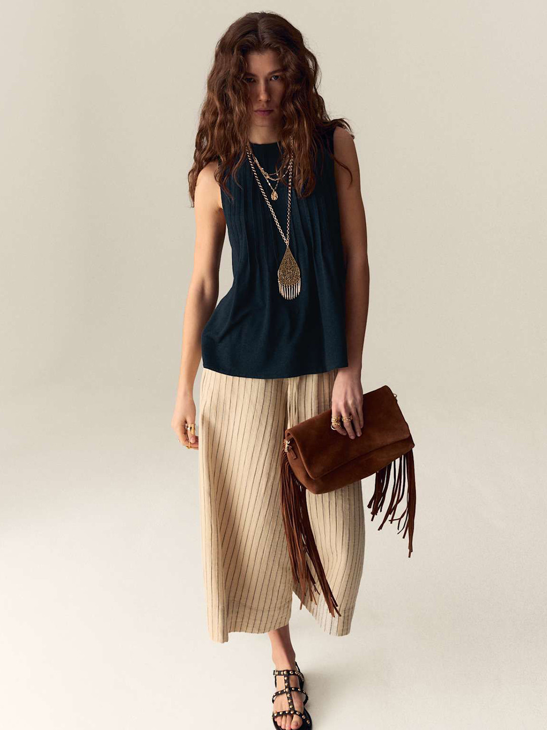 Marks & Spencer Gathered Pintuck Top