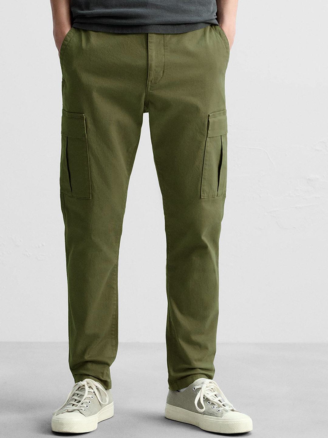 MISCHIEF MONKEY Men Straight-Fit Pure Cotton Track Pants