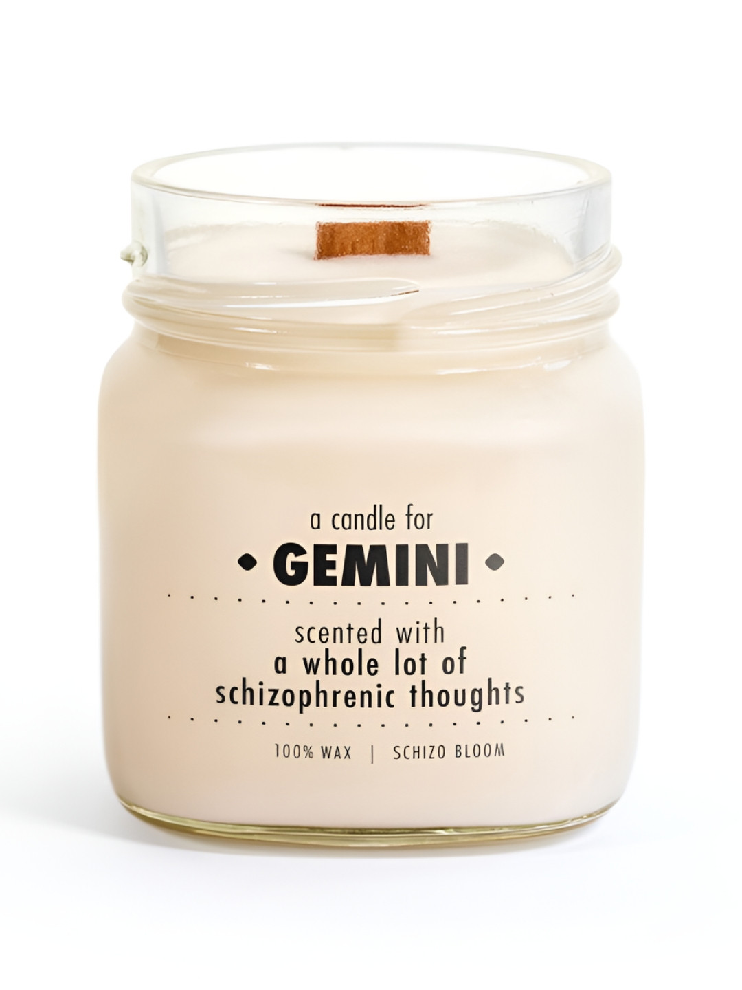 Aromatic Fables for the Air Sign Twins Gemini Zodiac Schizo Bloom Jar Candles