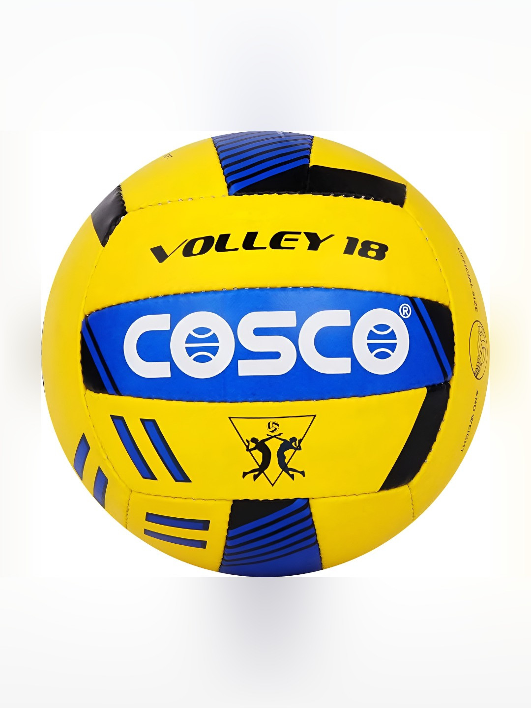 COSCO Hand Stitched Smooth Volley Ball - 18