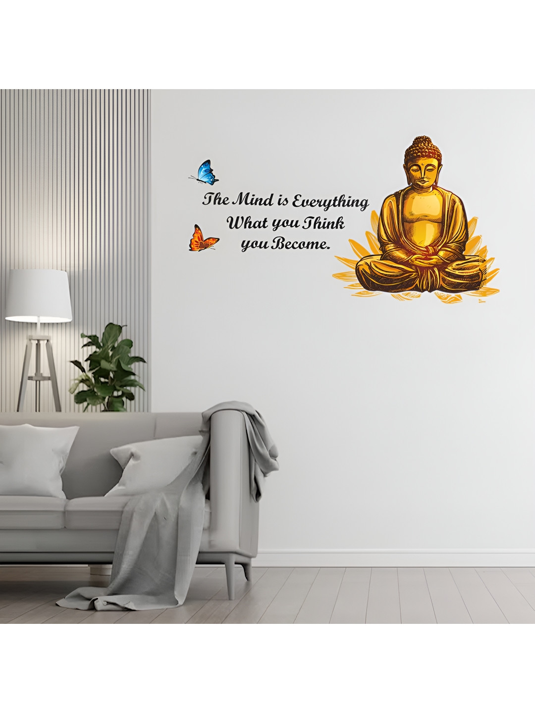 Coloured Wings Brown Printed Wallpaper