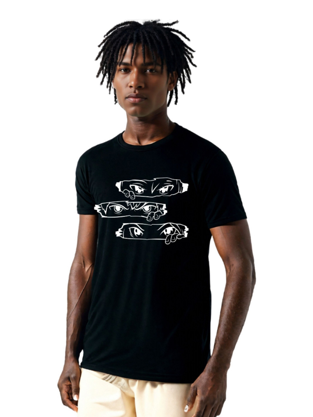 FABSTIEVE Men Black Sports Graphic T-shirt