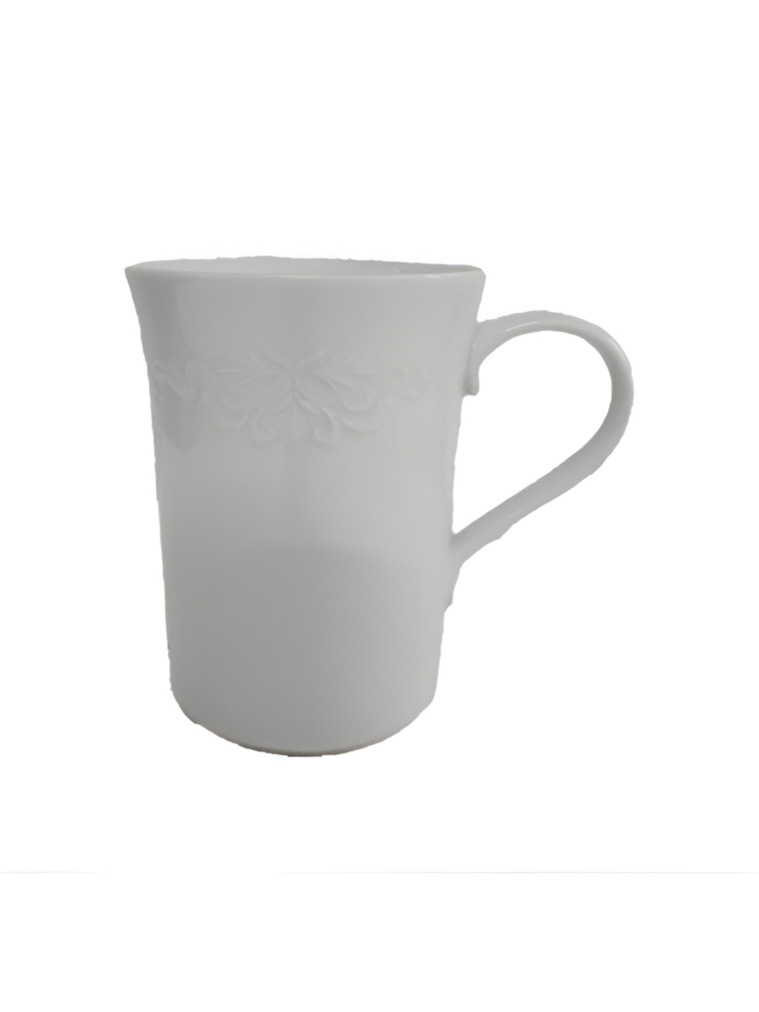 Christina Oliver Personalised Portrait White Textured Porcelain Microwave Safe 4 Piece Mugs-420ml