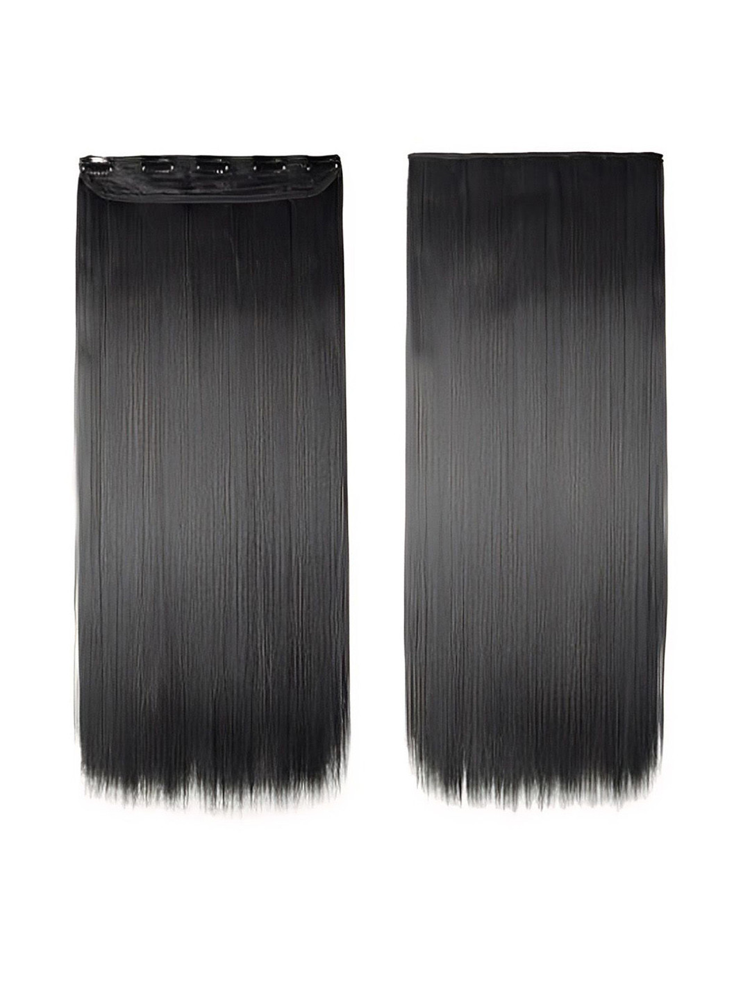 VIEWS Clip-In Straight Scalp Topper Hair Extension - Black - 24 In