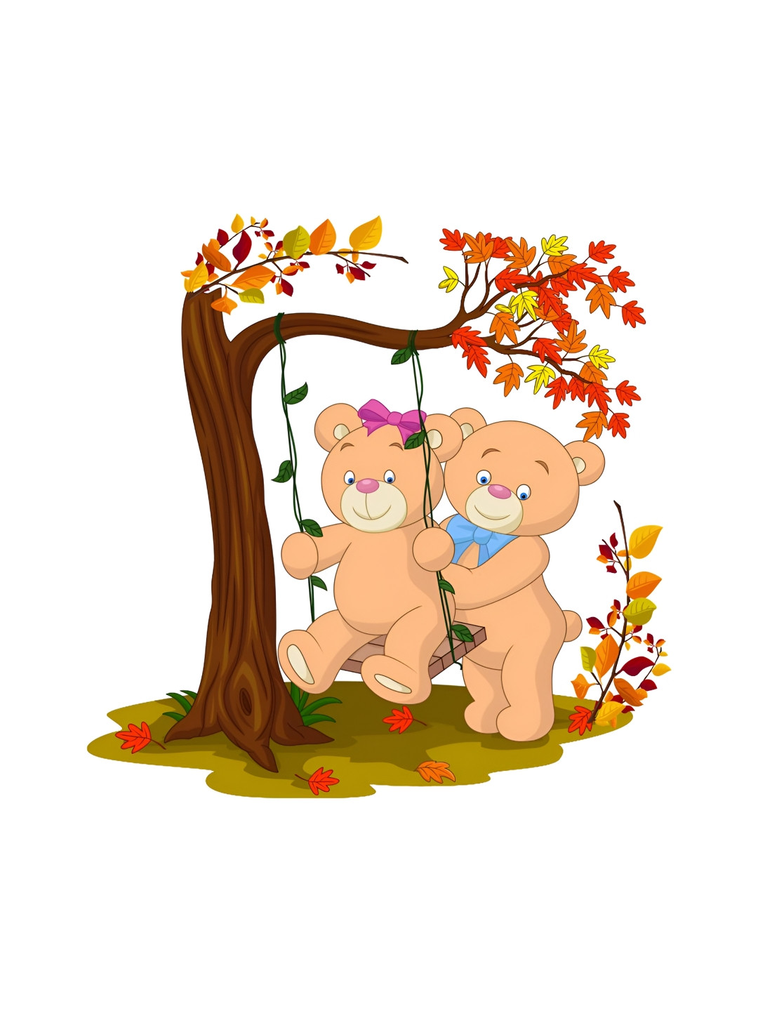 Coloured Wings Brown & Red Decals and Stickers