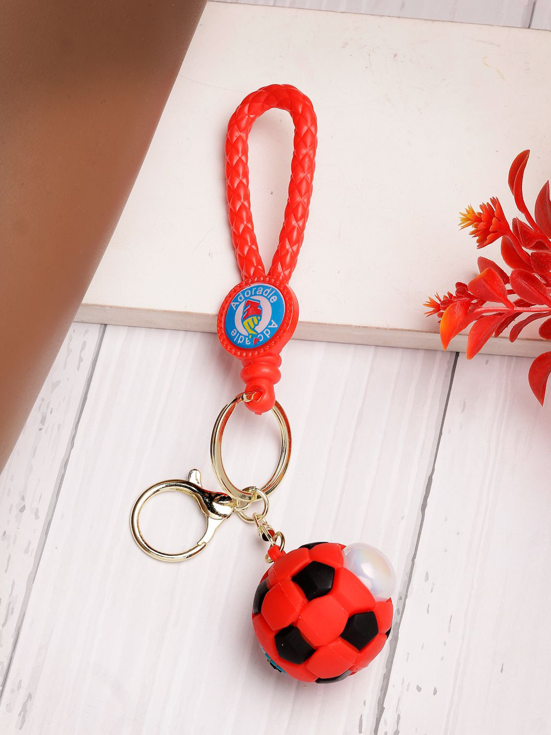 Shine N Sober Football Keychain