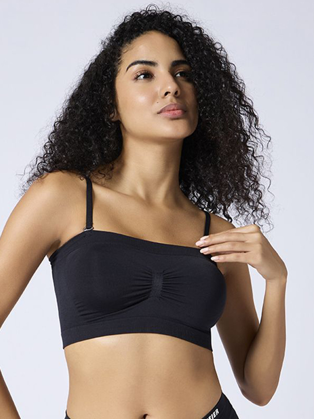 FEIER Women Bandeau Full Coverage Anti Bacterial Seamless Bra