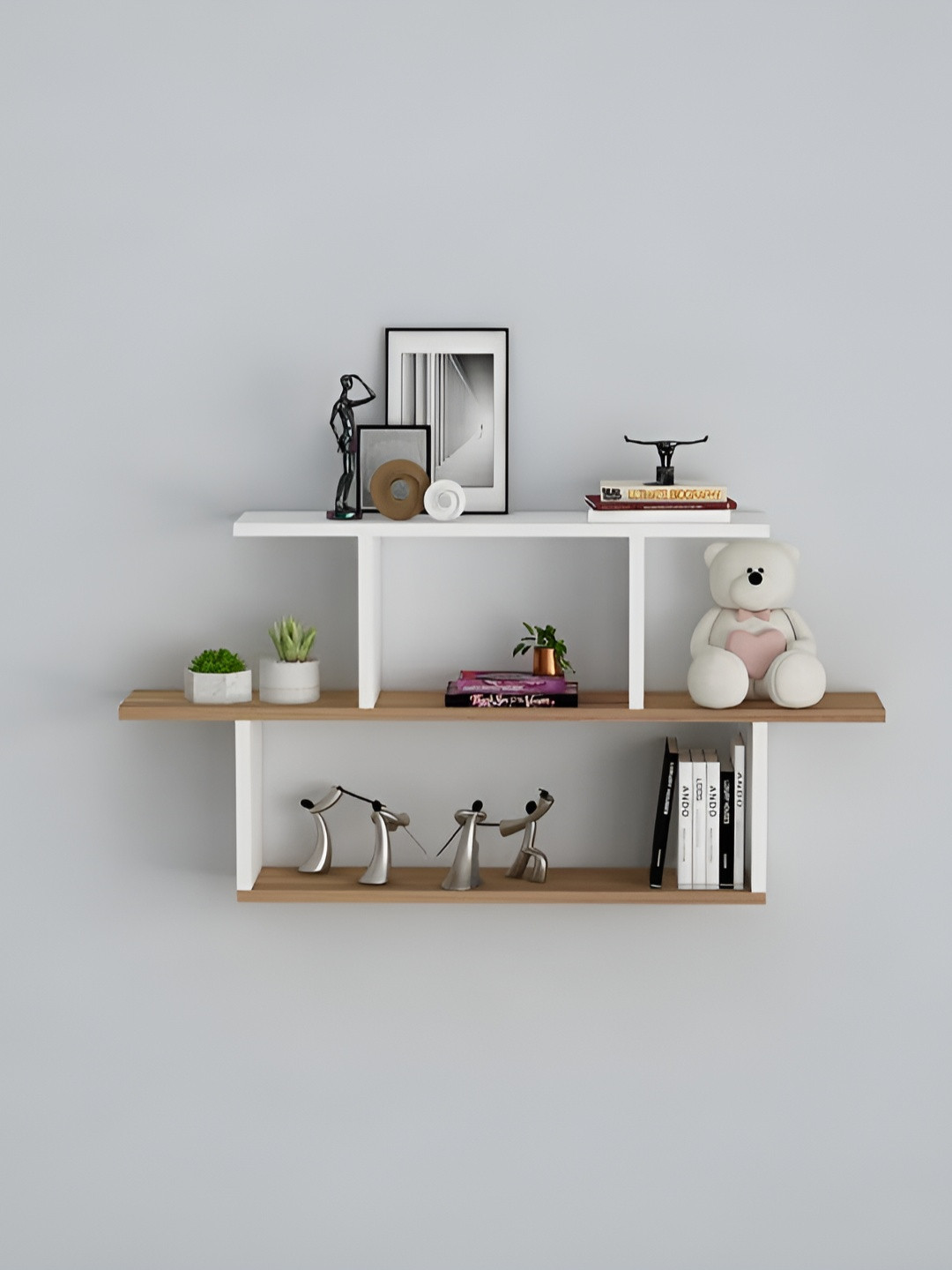 SIVOM White Multipurpose Basic Wall Shelf
