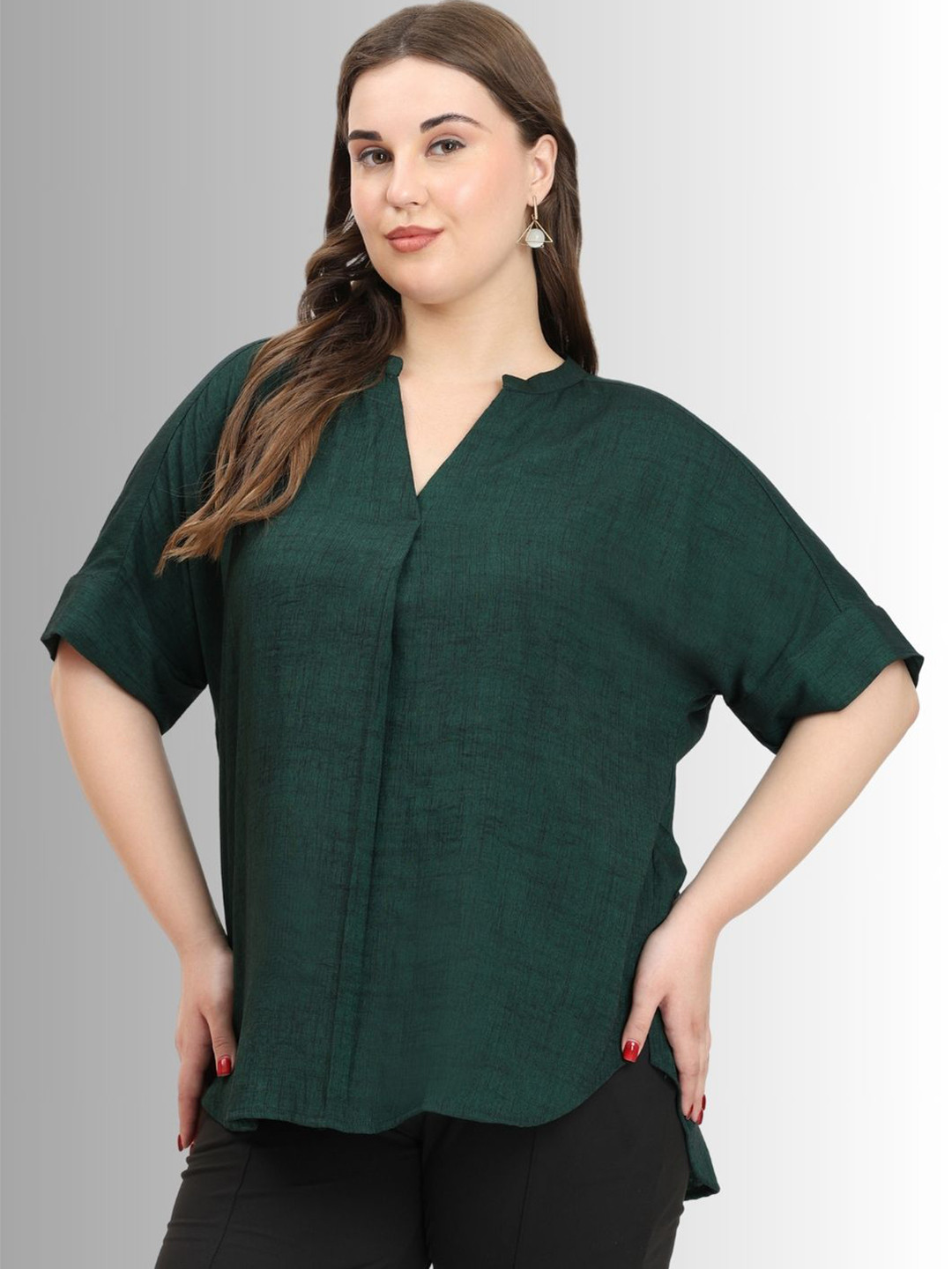 SINDOORI High-Low short Top