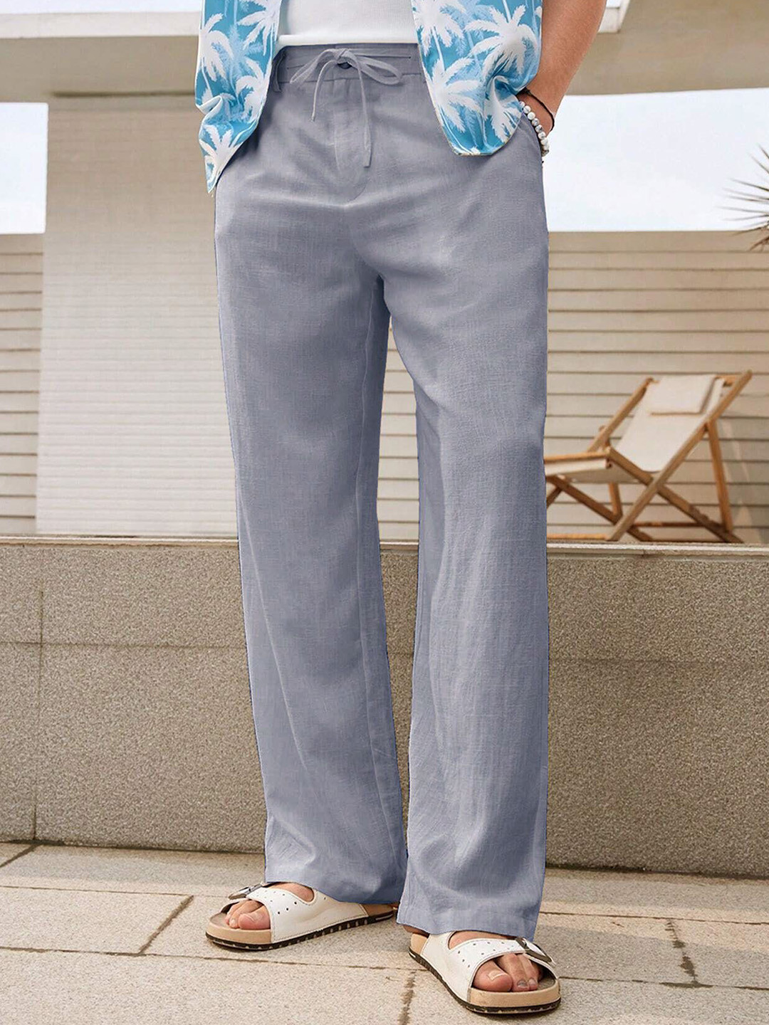 SZN Men Relaxed Fit High-Rise Regular Trousers