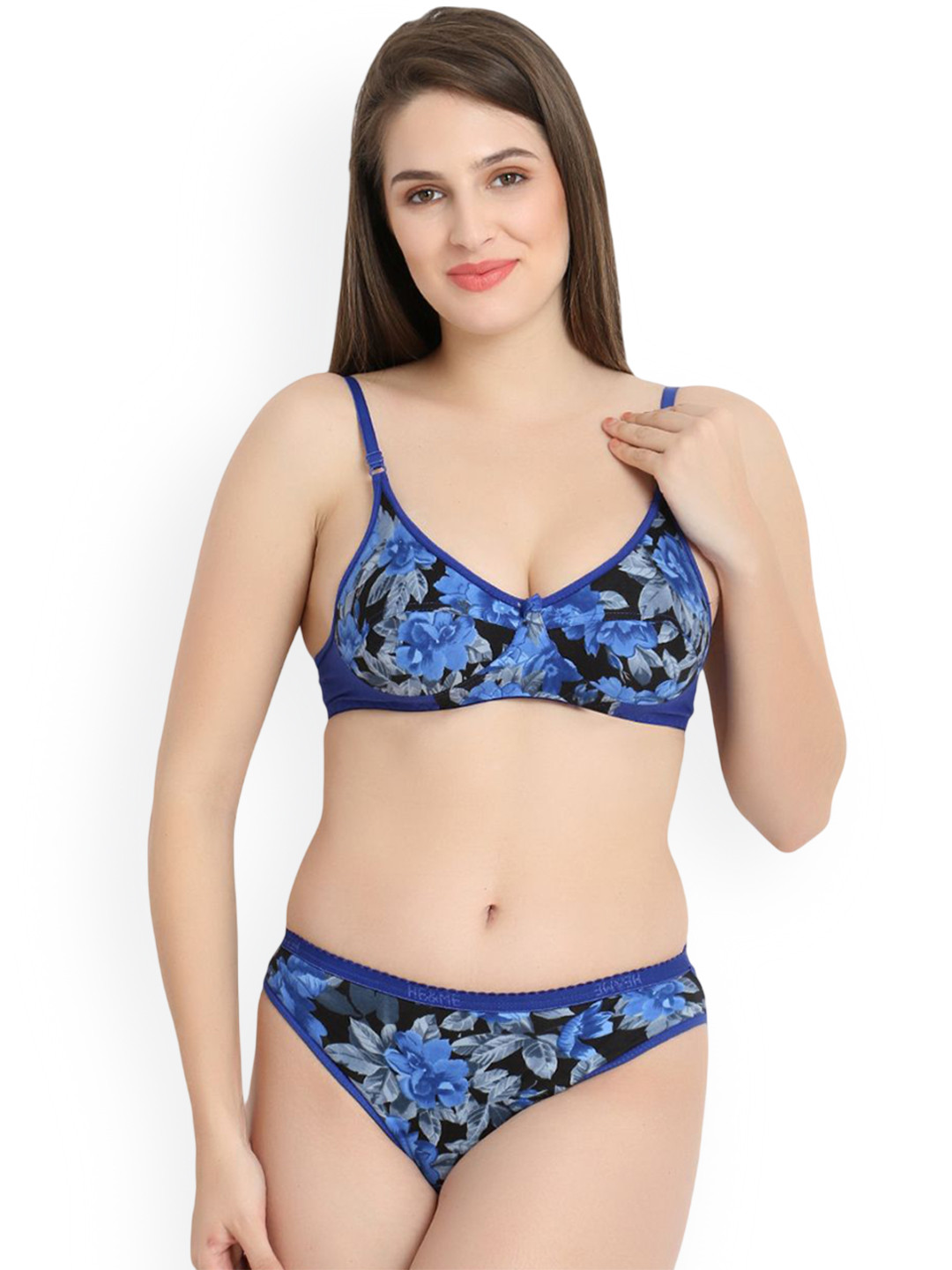 TACE Shoulder Straps Lingerie Set RUD_FLOWER_Blue_30