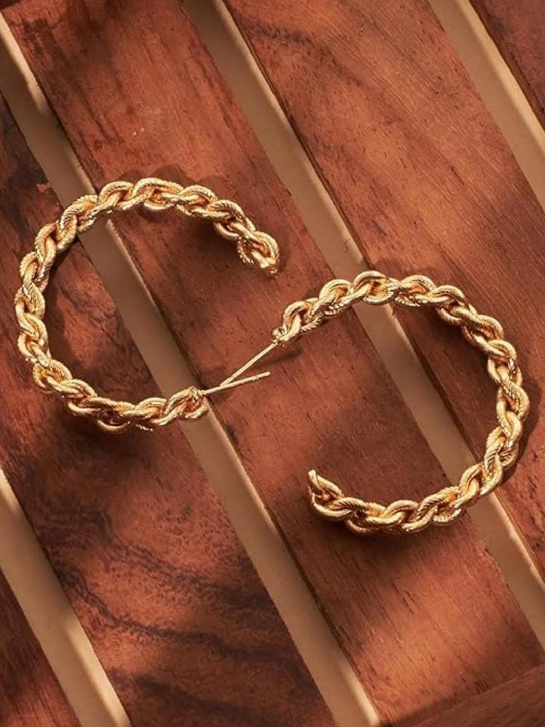SALTY Rollin Gold-Plated Hoop Earrings