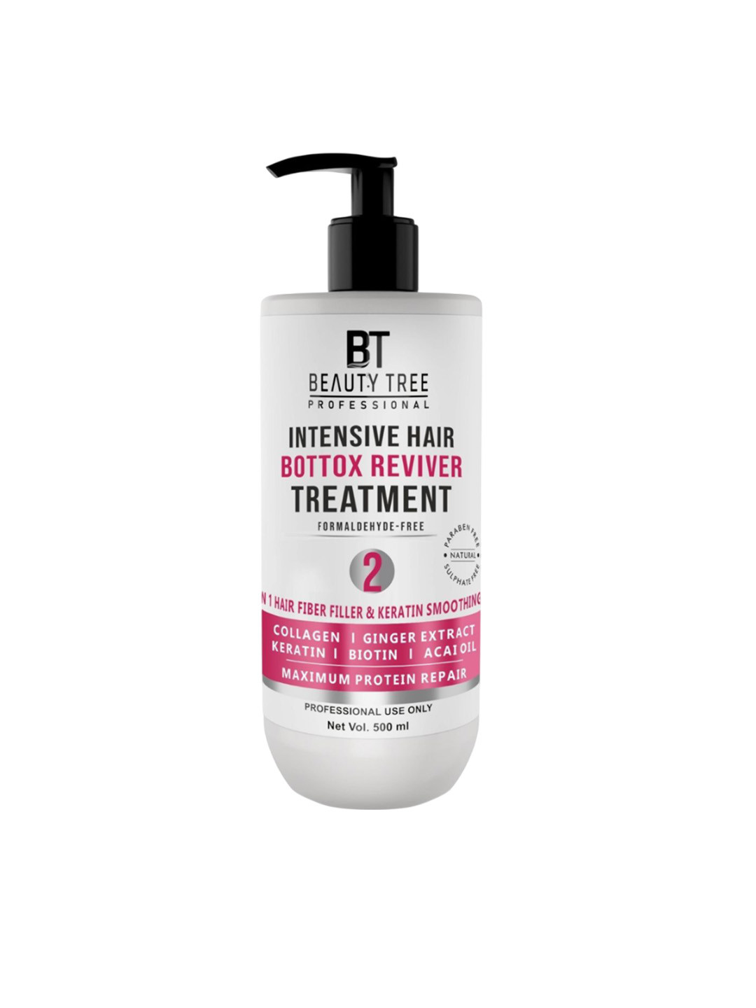 Beauty Tree Intensive Hair Botox Reviver Professional Hair Treatment - 500 ml