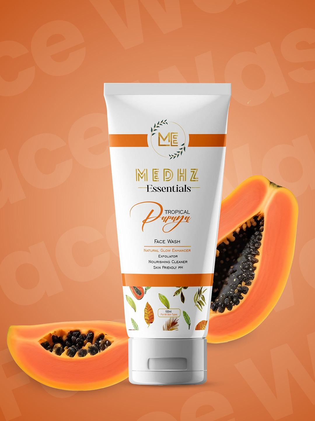 MEDHZ Essentials Tropical Papaya Anti-Ageing Face Wash- 100 ml
