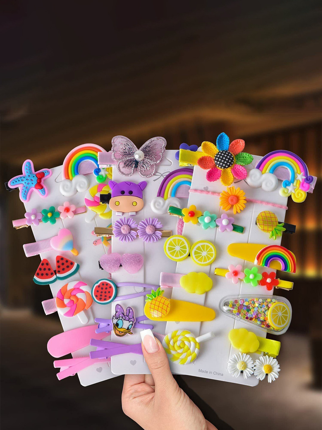 Blubby Unisex  Cute Fruit Cartoon Animal Hair Accessory Set