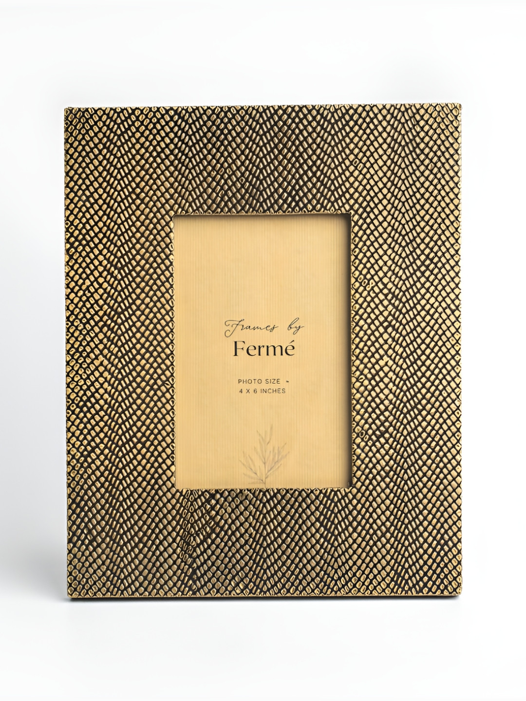 Ferme Gold-Toned & Black Metal Wall Photo Frame