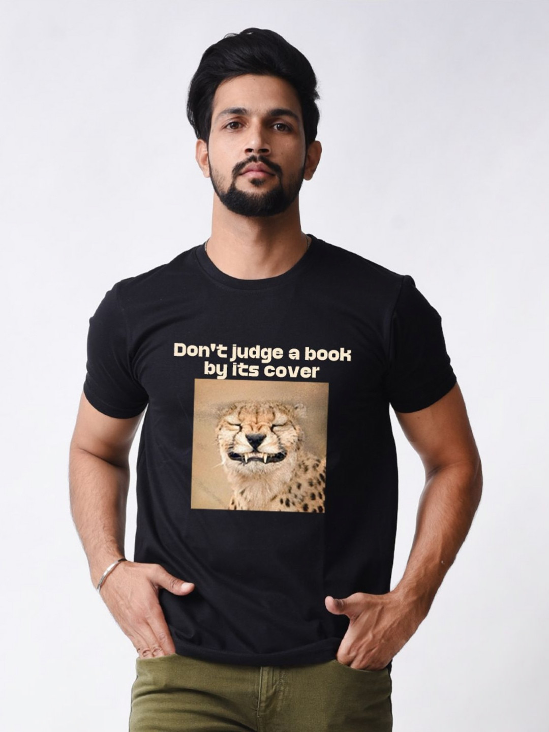 Bloopers Store Men Graphic Printed Round Neck Cotton T-shirt