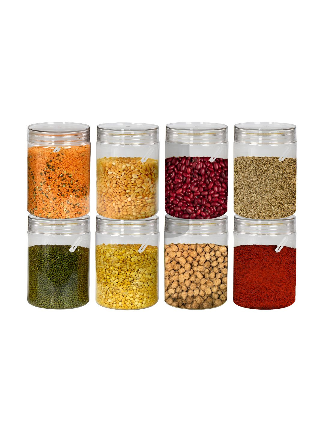 Pearlpet Transparent 8 Pieces Core Container-1000ml