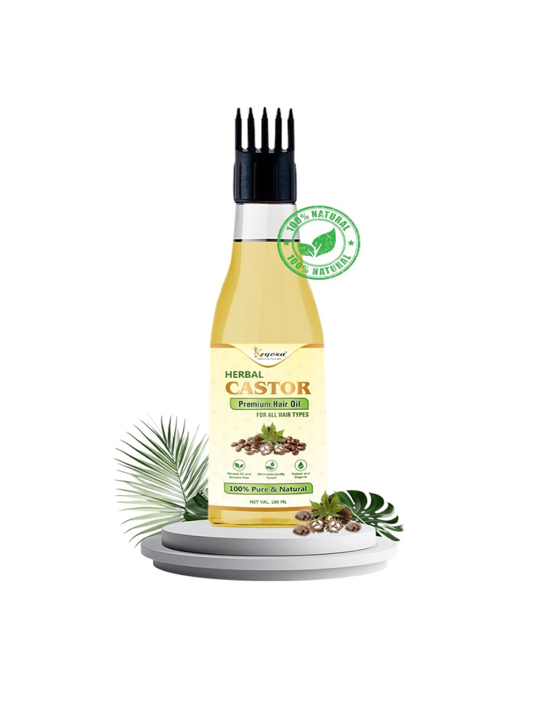 KEYOZA 100% Castor Onion Hair Oil - 100 ml