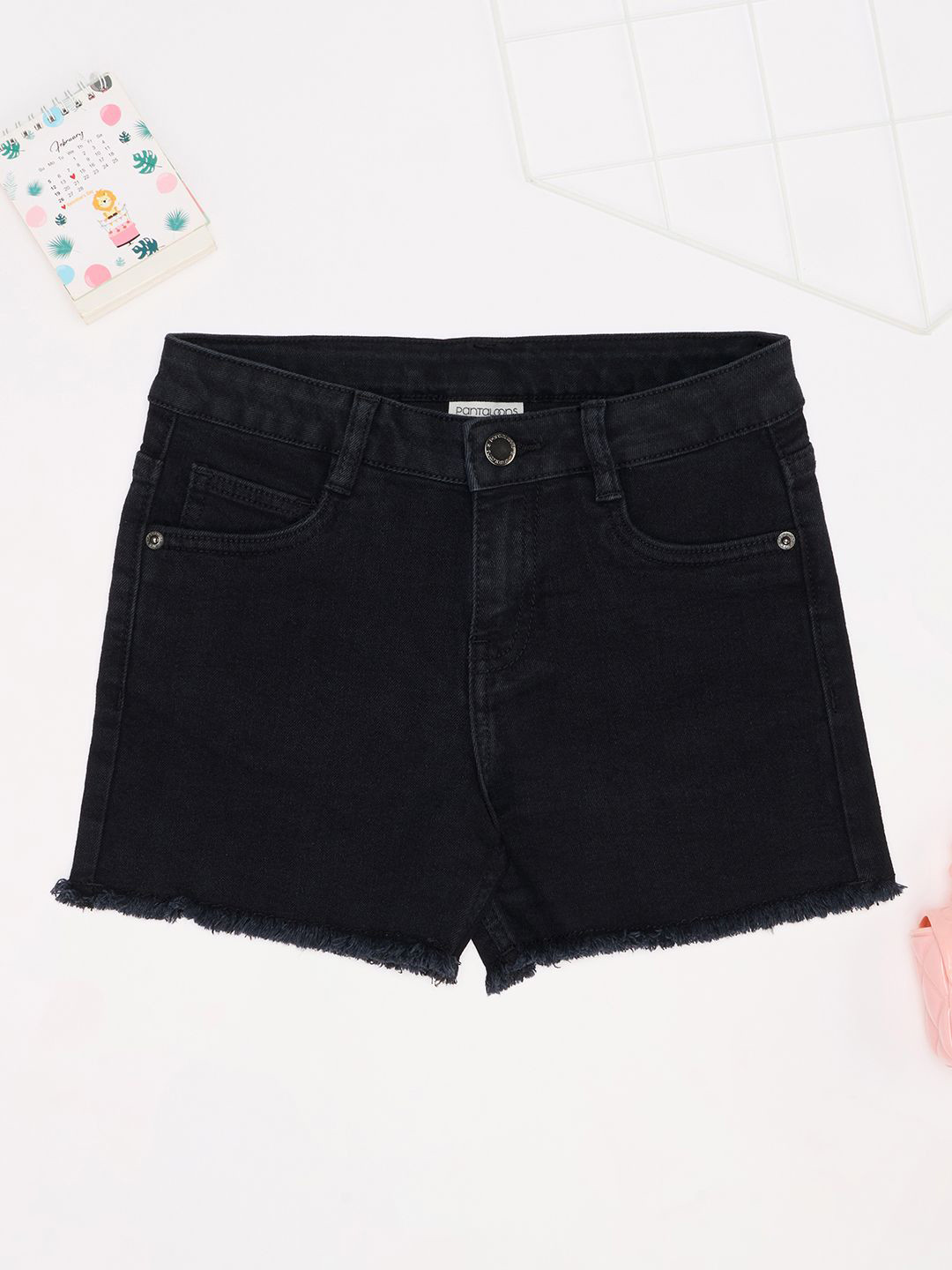 Pantaloons Junior Girls Loose Fit Denim Shorts