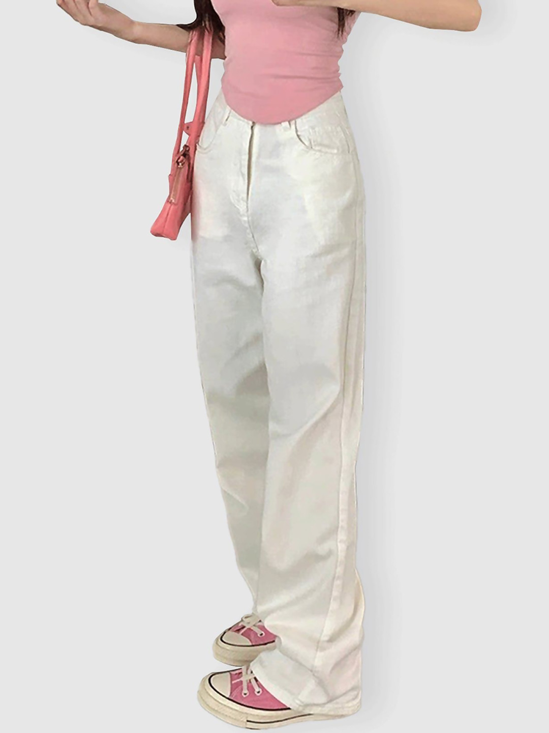 Outzidr Women Basic Straight Fit Jeans