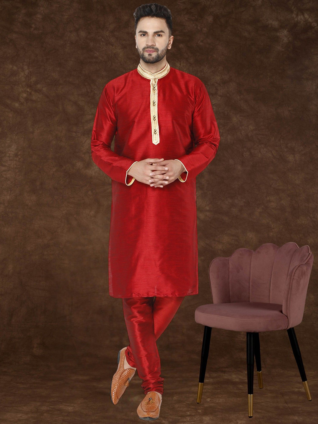 Moda Rapido  Men Embroidered Kurta Set