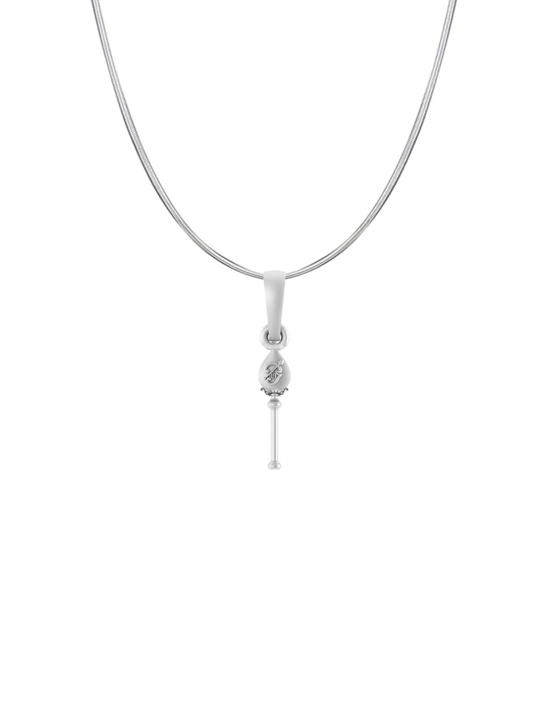 Metronaut Men 925 Sterling Silver Vel Pandel Tamil Om Pendants With Chains