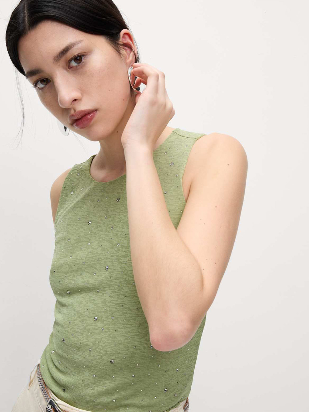 Marks & Spencer Women Embellished Vest Top