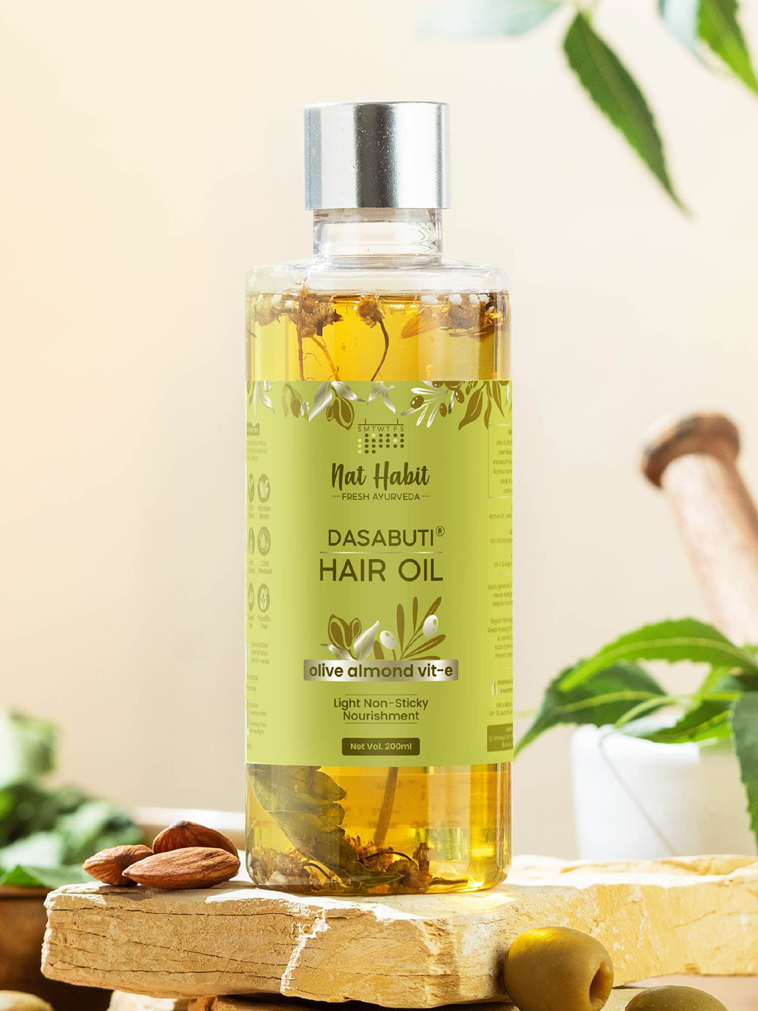 Nat Habit Dasabuti Hair Oil With Vitamin E- 200 ml