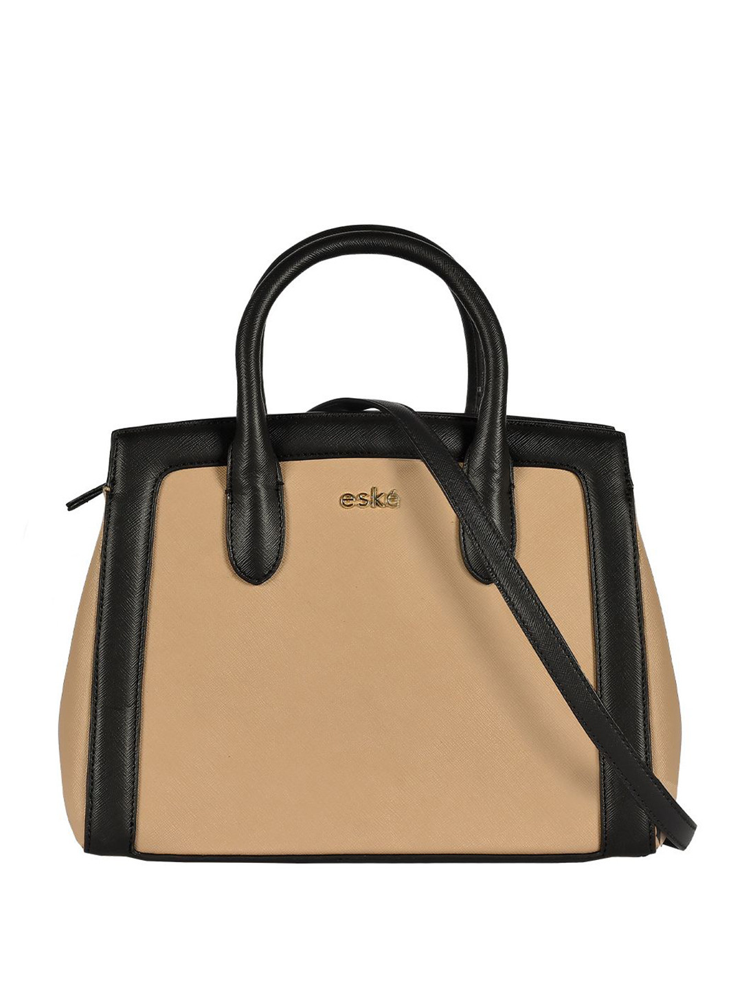 eske Women Multicolor Solid Adjustable Sling Strap Large Leather Office Handbag