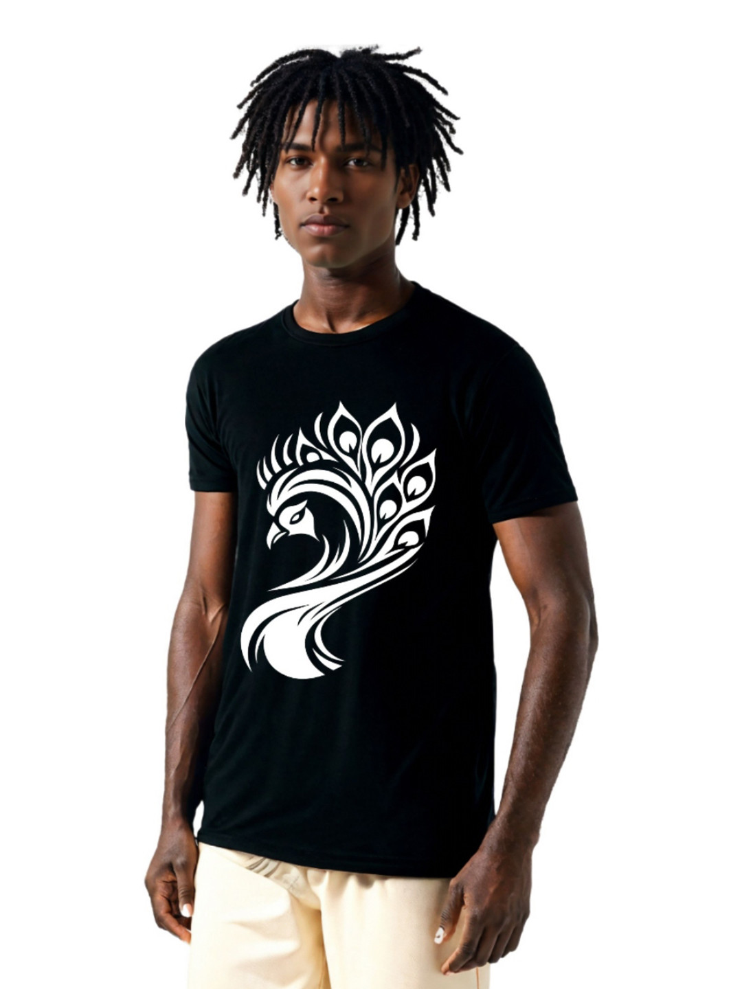 FABSTIEVE Men Self Design Raw Edge T-shirt