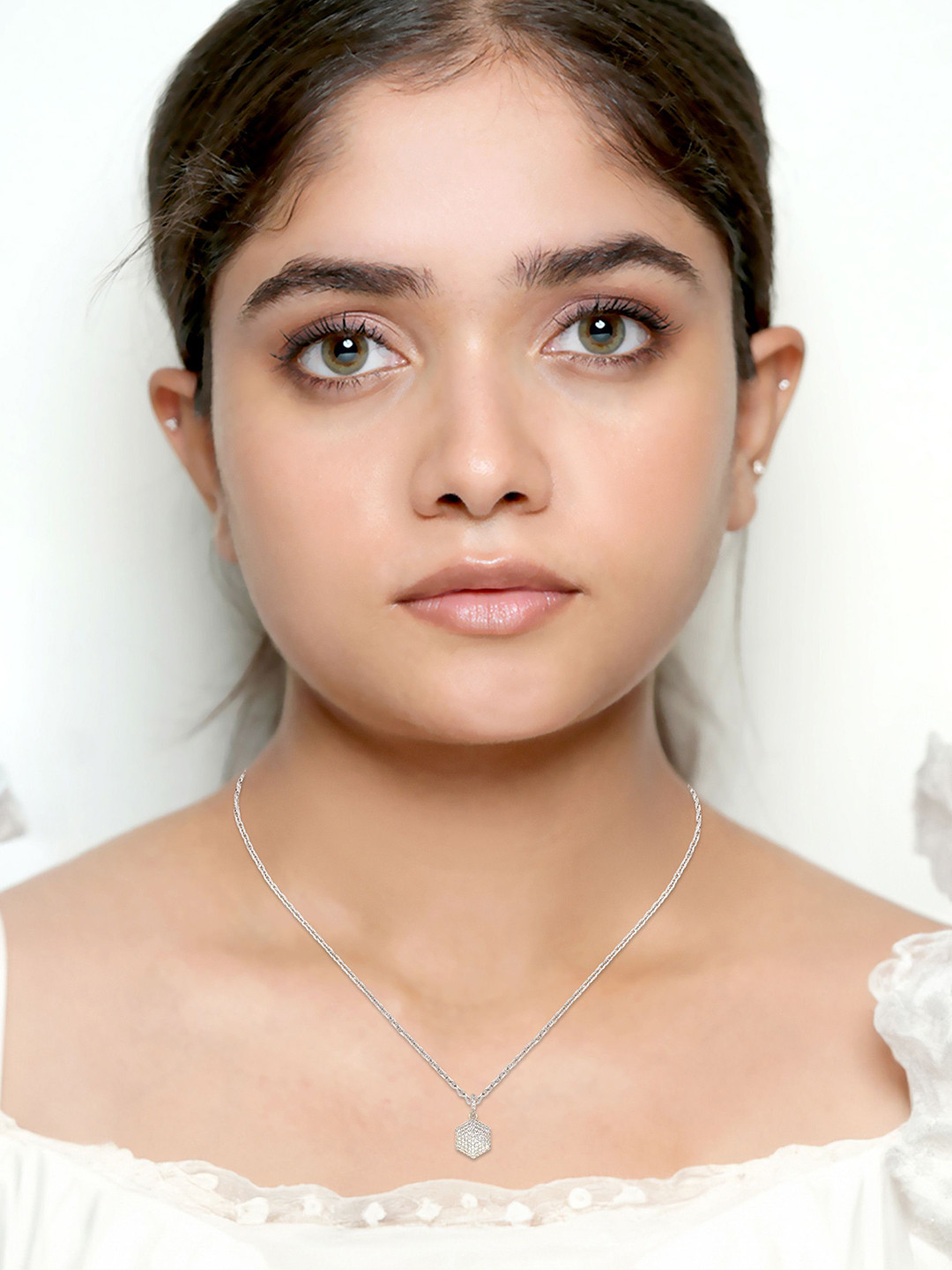 BHIMA Jewels 92.5 Sterling Silver Hexa Harmony Pendant