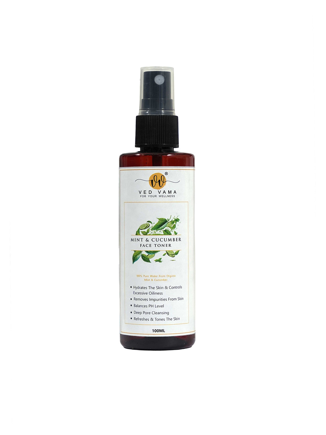 VEDVAMA Mint & Cucumber Face Toner For Hydration - 100 ml