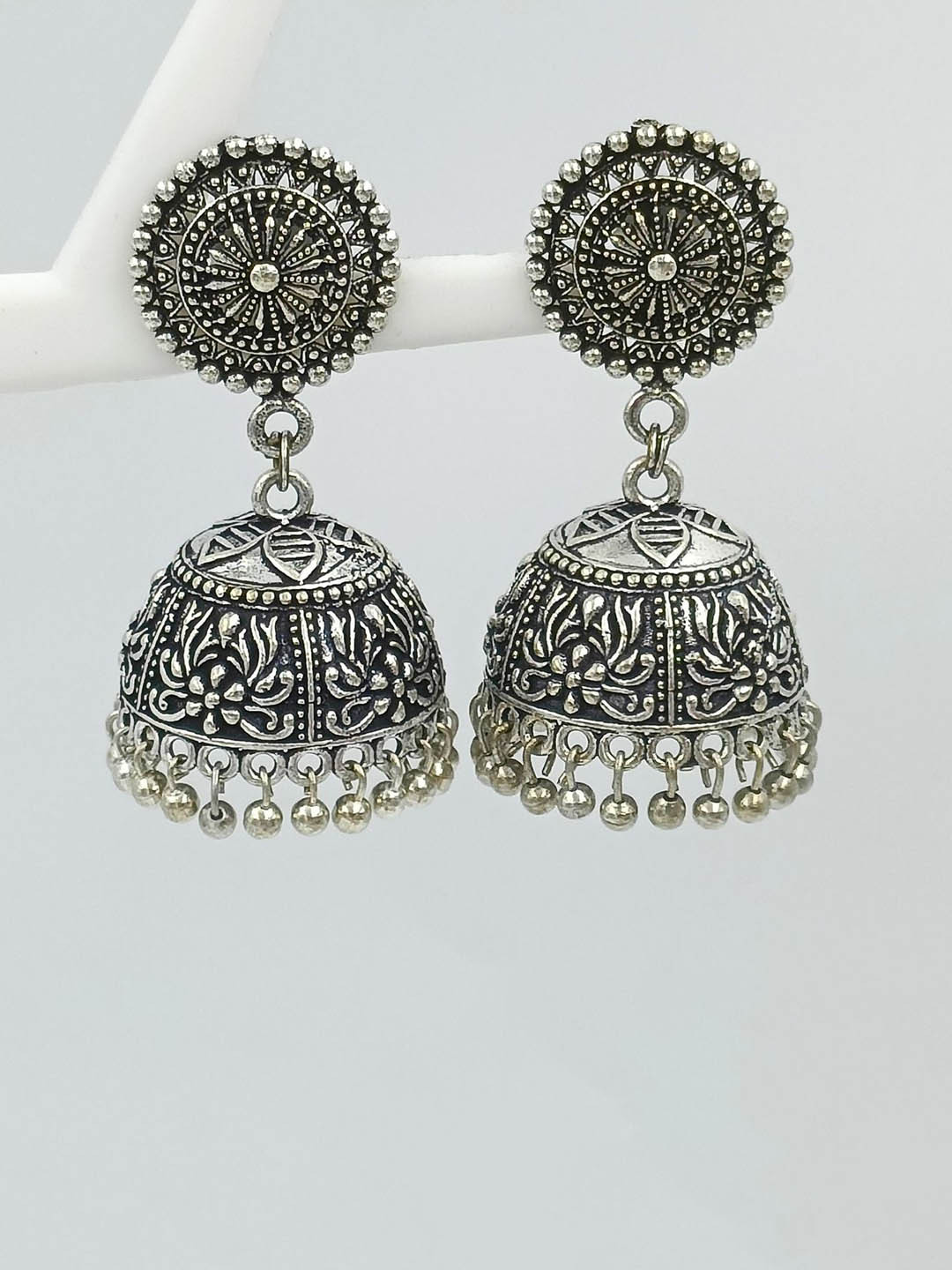 BLACKBOX Oxidized  Jhumka Earrings
