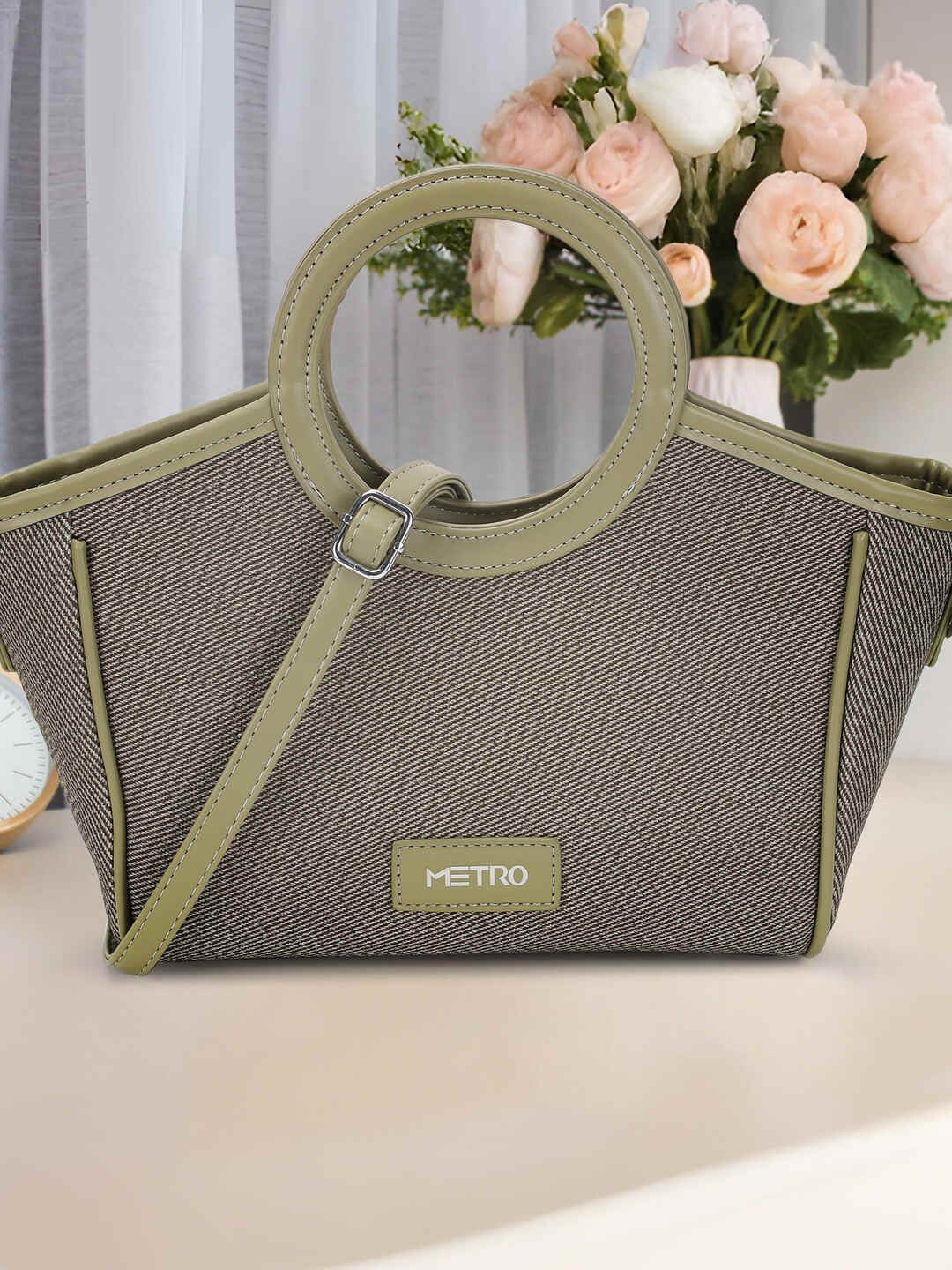 Metro Textured Medium Structured Handheld Bag