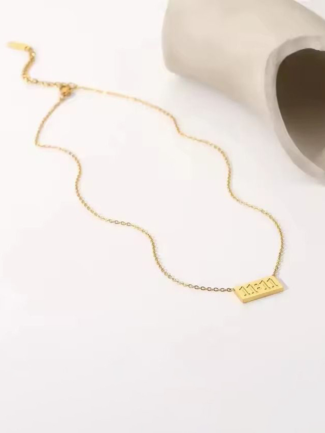 DressBerry Gold-Plated Stainless Steel Anti Tarnish 11:11 Chain
