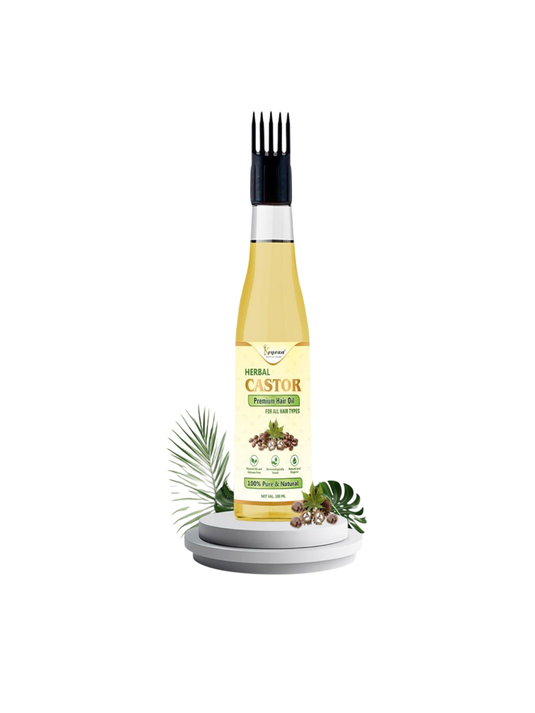 KEYOZA Natural Castor Onion Hair Oil For Dandruff- 100 ml