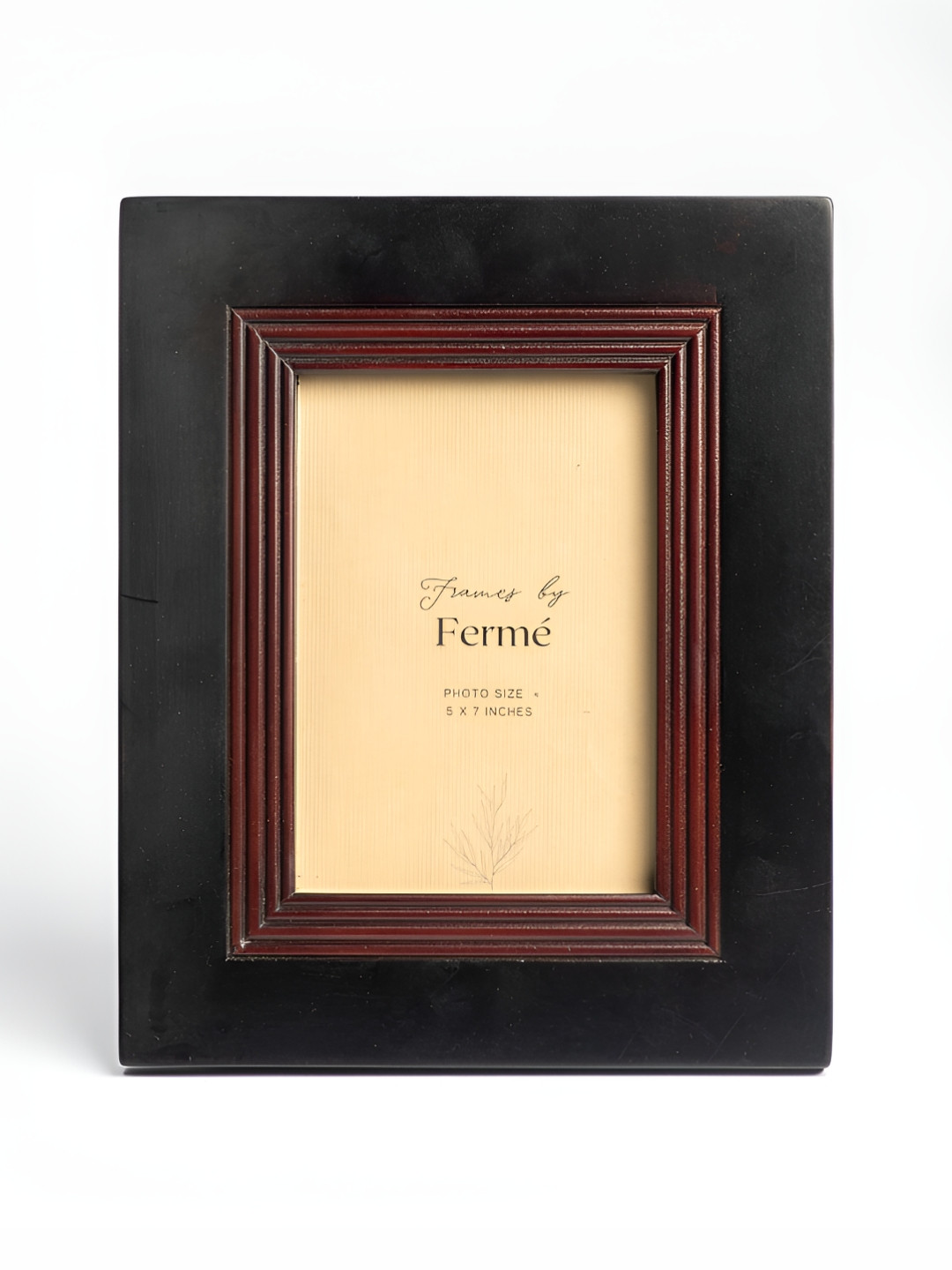 Ferme Black & Brown Wooden Table Photo Frame