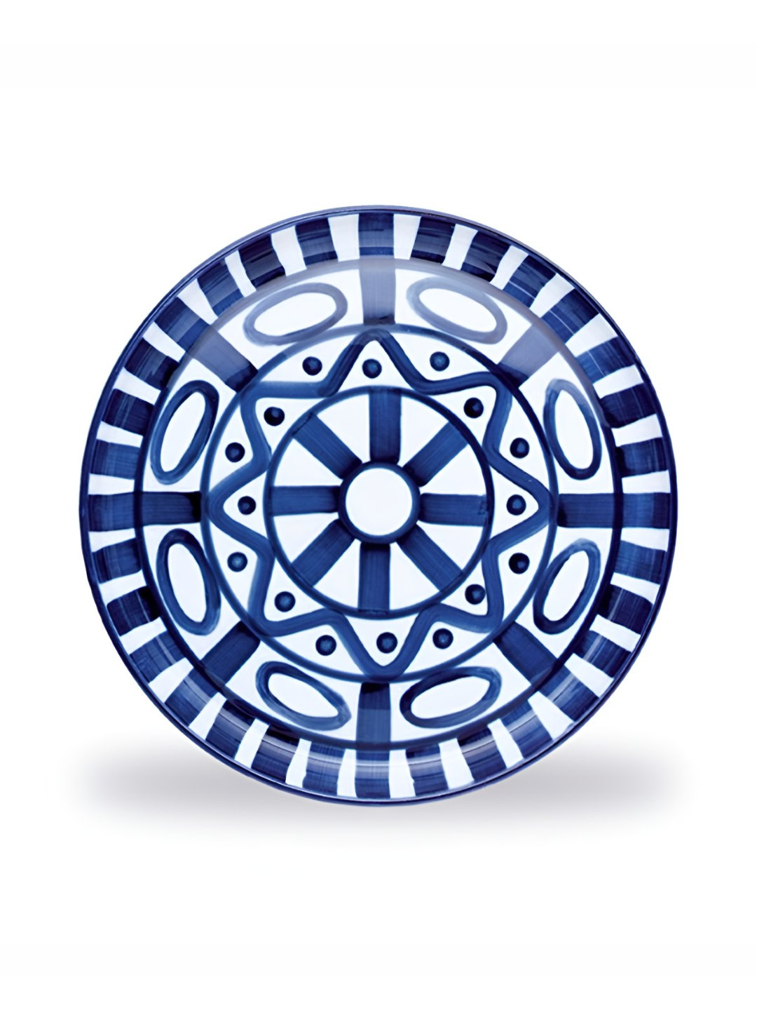 Copacabana Blue 4 Pieces Porcelain Microwave Safe Plates